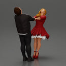 Couple leaning back holding hands enjoying a playful dance moment - Only-Games