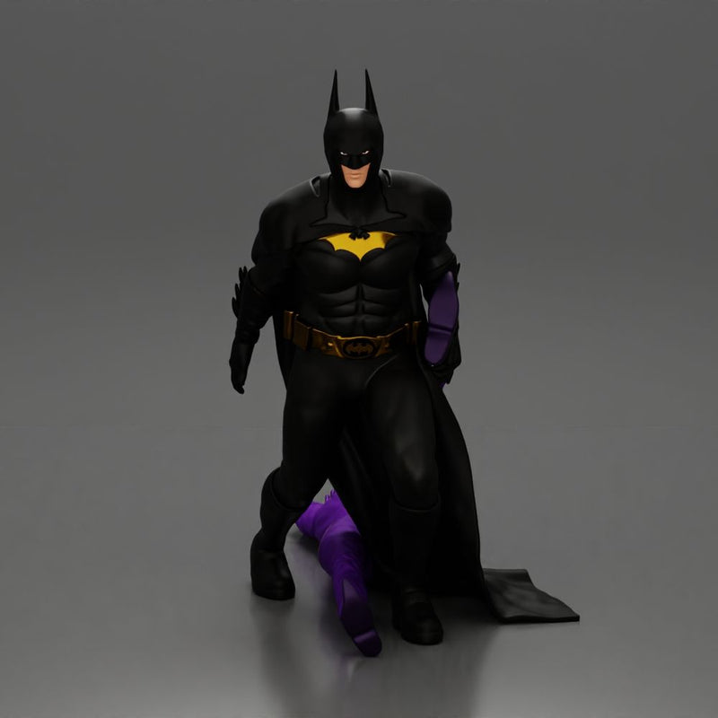 Batman dragging Joker by leg after defeating him in battle - Only-Games
