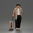 Young Traveler with suitcase