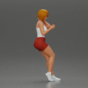 Girl casually checking her phone while striking a relaxed pose - Only-Games