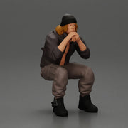Gangster sitting in thought dressed casually with a beanie and jacket - Only-Games