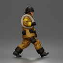 Firefighter walking