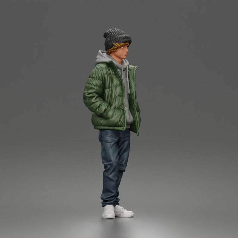 Teen in Winter Clothes