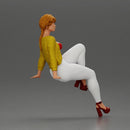 Fashionable woman posing gracefully in stylish outfit with striking colors - Only-Games