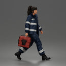 Determined Emergency Medical Rescue Worker