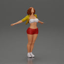 Auburn haired woman twirls with arms outstretched embracing pure freedom - Only-Games