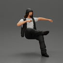 Man in a black beanie sitting and smoking a cigar - Only-Games