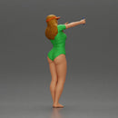 Woman in Green Swimsuit Taking a Selfie with Peace - Only-Games