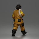 Firefighter walking