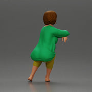 Calm woman sits midair with grace arms folded legs crossed in peace - Only-Games