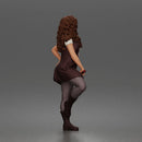 Woman Holding Bat Wearing Vest Pants Boots Confident Standing Pose