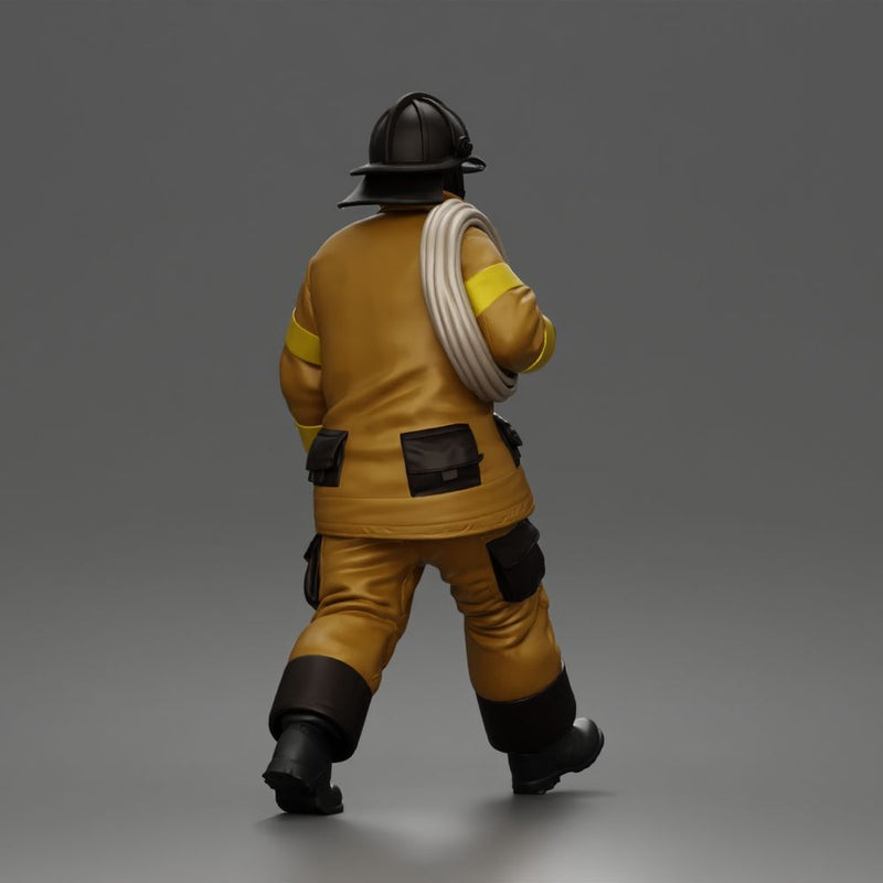 Firefighter walking
