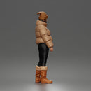 Young Woman in Winter Fashion