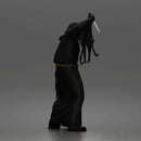 Hooded Masked Figure Holding Knife With Rope Belt Robe Style