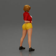 Woman Posing Boldly in Vibrant Summer Streetwear Style - Only-Games