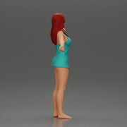 woman wearing a wet shirt moving gracefully with her arms in motion - Only-Games