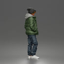 Teen in Winter Clothes