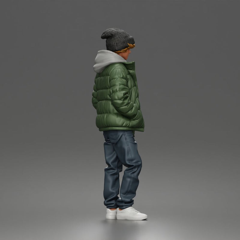 Teen in Winter Clothes