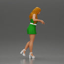 Elegant woman standing on a balcony, gazing into the distance - Only-Games