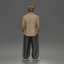 Relaxed Hands In Pockets Poser in Jacket Shirt Pants Sneakers
