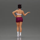 Woman striking a playful pose with one hand lifted - Only-Games