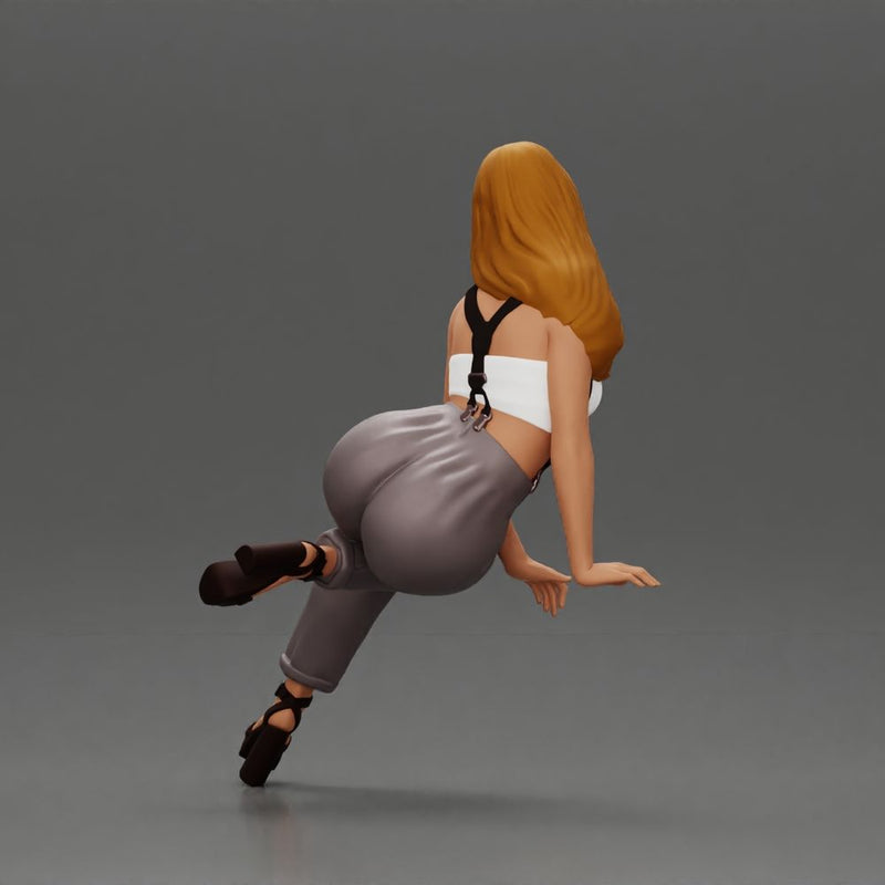 Stylish woman striking a bold pose in modern chic attire and sunglasses - Only-Games