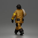 Firefighter walking