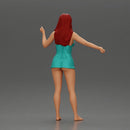 woman wearing a wet shirt moving gracefully with her arms in motion - Only-Games