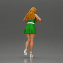 Elegant woman standing on a balcony, gazing into the distance - Only-Games