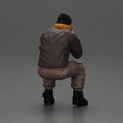 Gangster sitting in thought dressed casually with a beanie and jacket - Only-Games