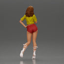Confident and Stylish Woman in Chic Summer Outfit Posing Playfully - Only-Games