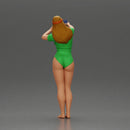 Woman in Green Swimsuit Taking a Selfie with Peace - Only-Games