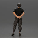 Man with messy hair wearing black shirt and cargo pants - Only-Games