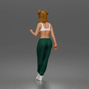 Standing Woman In One Piece Swimsuit Off Shoulder - Only-Games