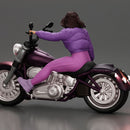 girl rides with purpose power and grace holding her helmet with steady pride - Only-Games