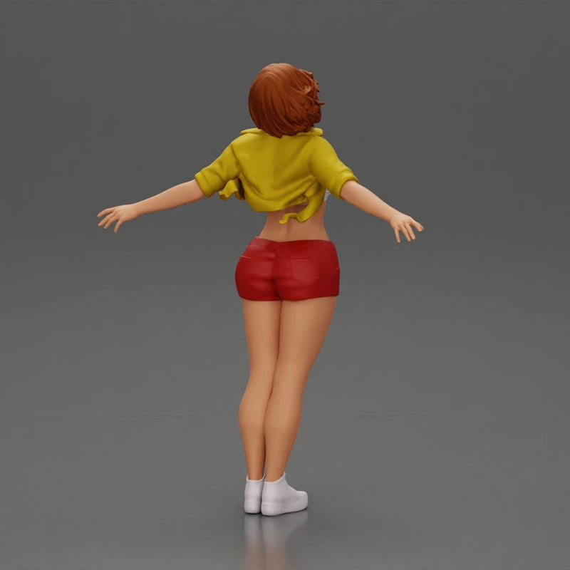 Auburn haired woman twirls with arms outstretched embracing pure freedom - Only-Games