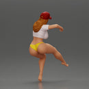 Sexy girl in cap thinking and playfully posing - Only-Games