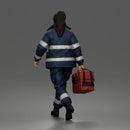 Determined Emergency Medical Rescue Worker