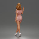 Standing In Cold Shoulder Mini Dress With Platform Sneakers