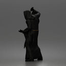Hooded Masked Figure Holding Knife With Rope Belt Robe Style