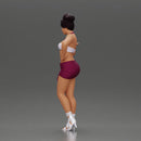 Woman striking a playful pose with one hand lifted - Only-Games