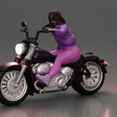 girl rides with purpose power and grace holding her helmet with steady pride - Only-Games