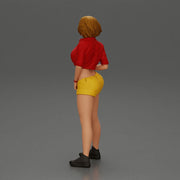 Woman Posing Boldly in Vibrant Summer Streetwear Style - Only-Games