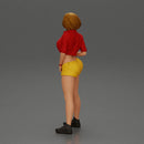 Woman Posing Boldly in Vibrant Summer Streetwear Style - Only-Games