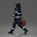 Determined Emergency Medical Rescue Worker