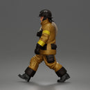 Firefighter walking