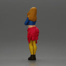 Casual yet confident woman in vibrant colors, striking a thoughtful pose - Only-Games