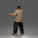Rapper with microphone