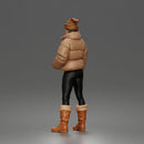 Young Woman in Winter Fashion