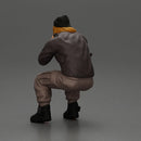 Gangster sitting in thought dressed casually with a beanie and jacket - Only-Games